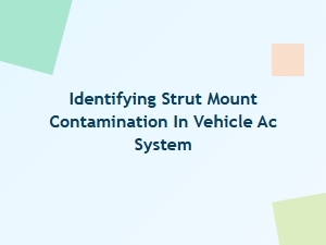 Identifying Strut Mount Contamination in Vehicle Ac Systems