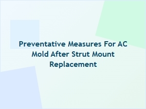 Diagnosing Mold After a Strut Mount Replacement